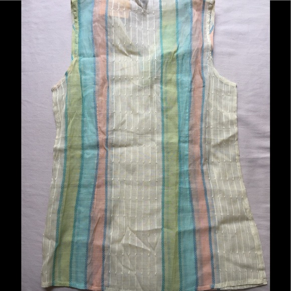 Indian cotton stripe tunic - Picture 1 of 3