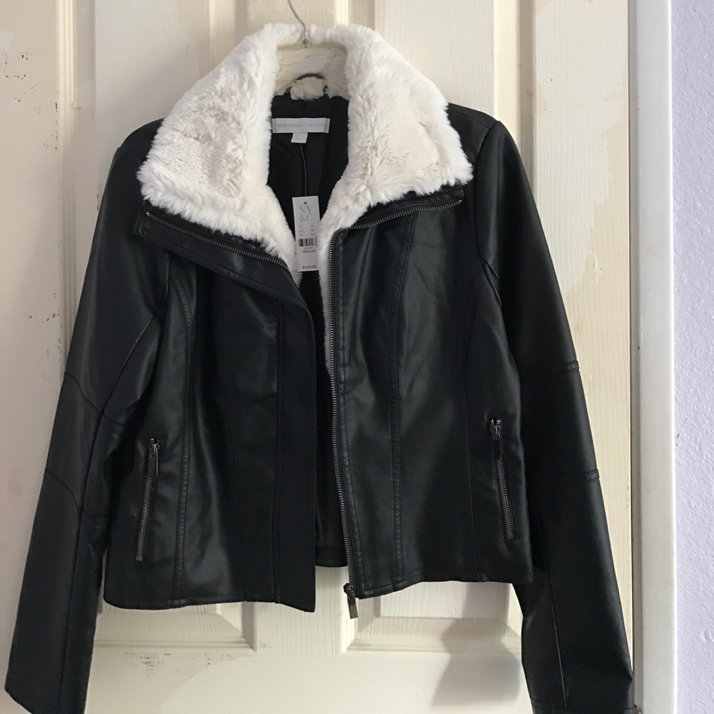 Faux leather jacket