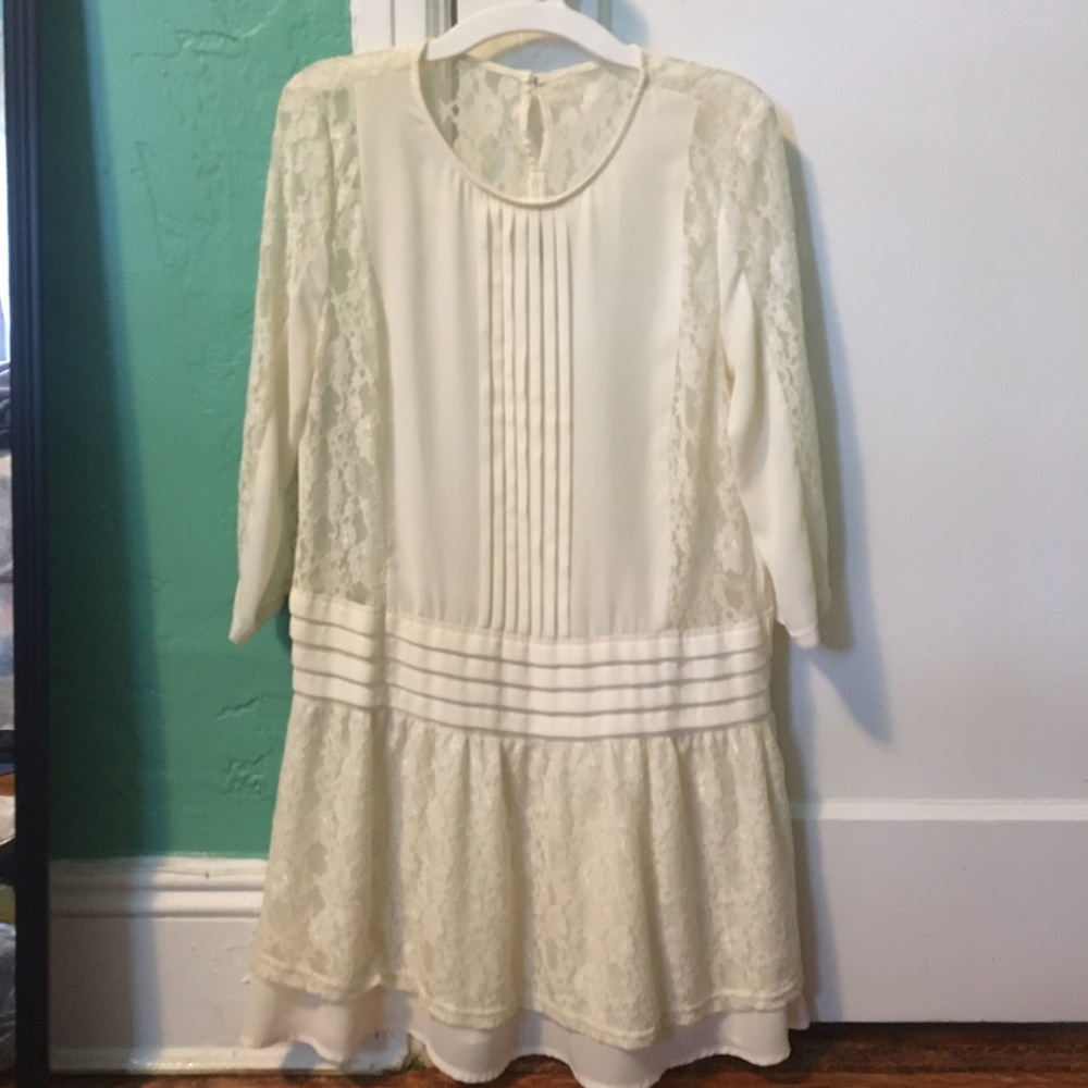 H&M Ivory Lace Dress