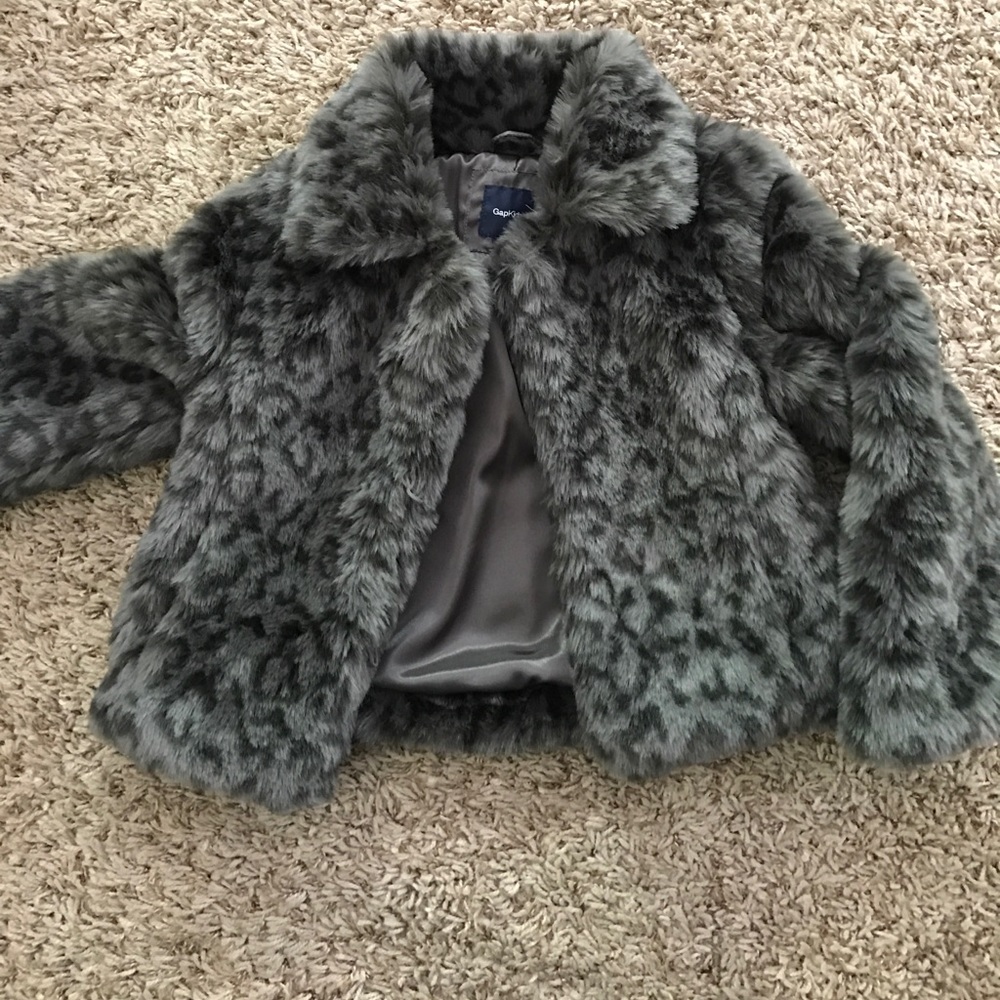 Girls gap fur coat