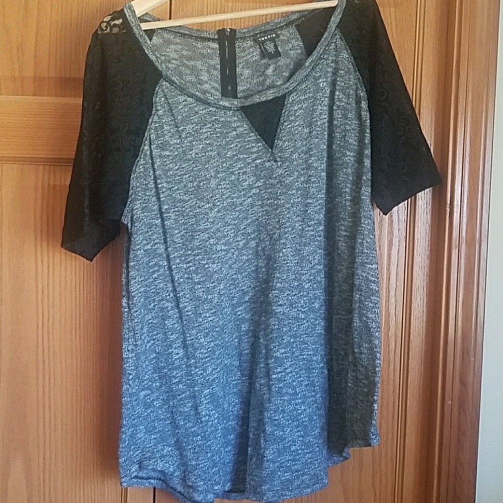 Torrid Hacci knit lace raglan