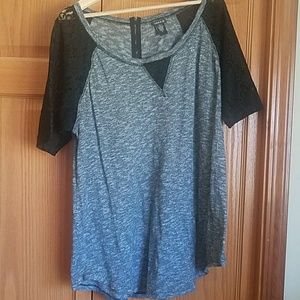 Torrid Hacci knit lace raglan