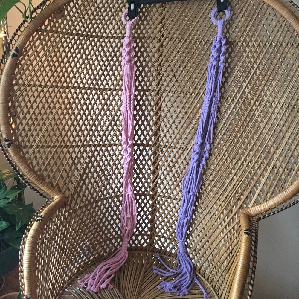 2 Macrame Hangers
