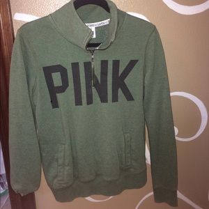 PINK half zip sweatshirt PINK half zip sweatshirt