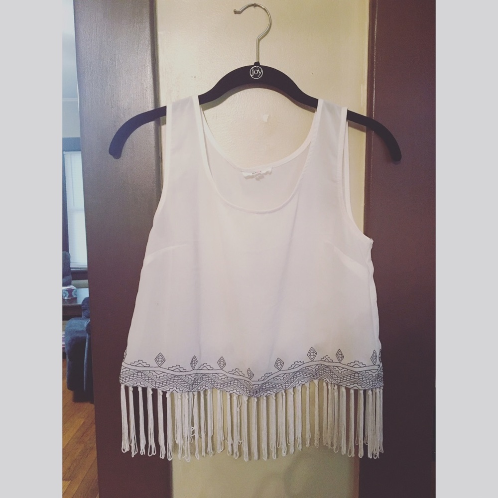 Sheer White Crop Top
