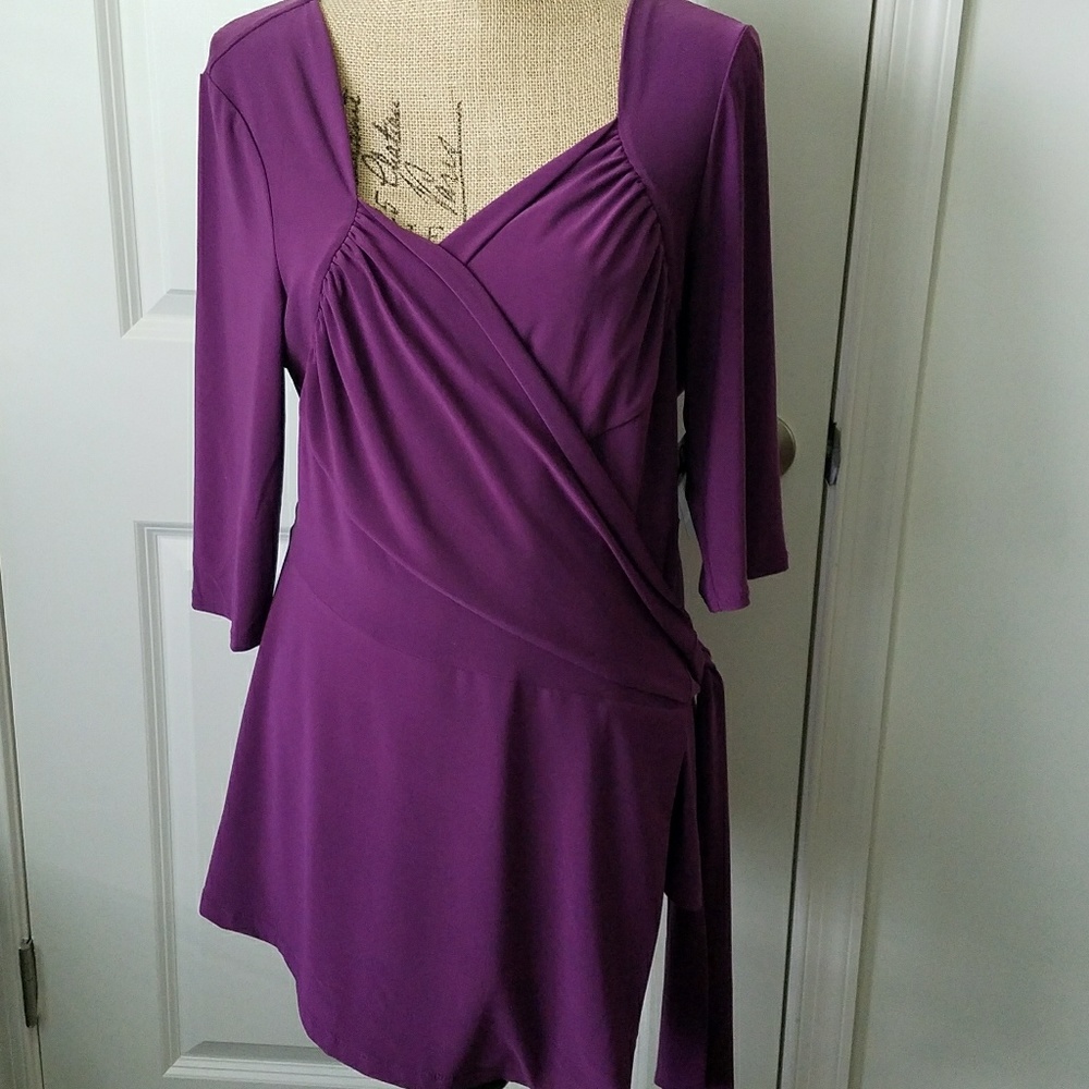 Kiyonna Sweetheart Wrap Shirt