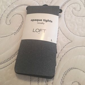 LOFT gray tights size Large