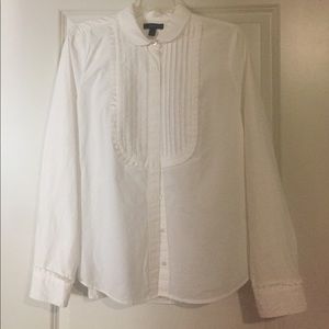 J. Crew tuxedo button up