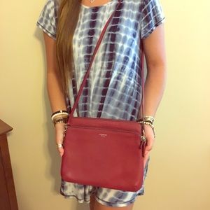Coach Brick Red iPad Case/Crossbody