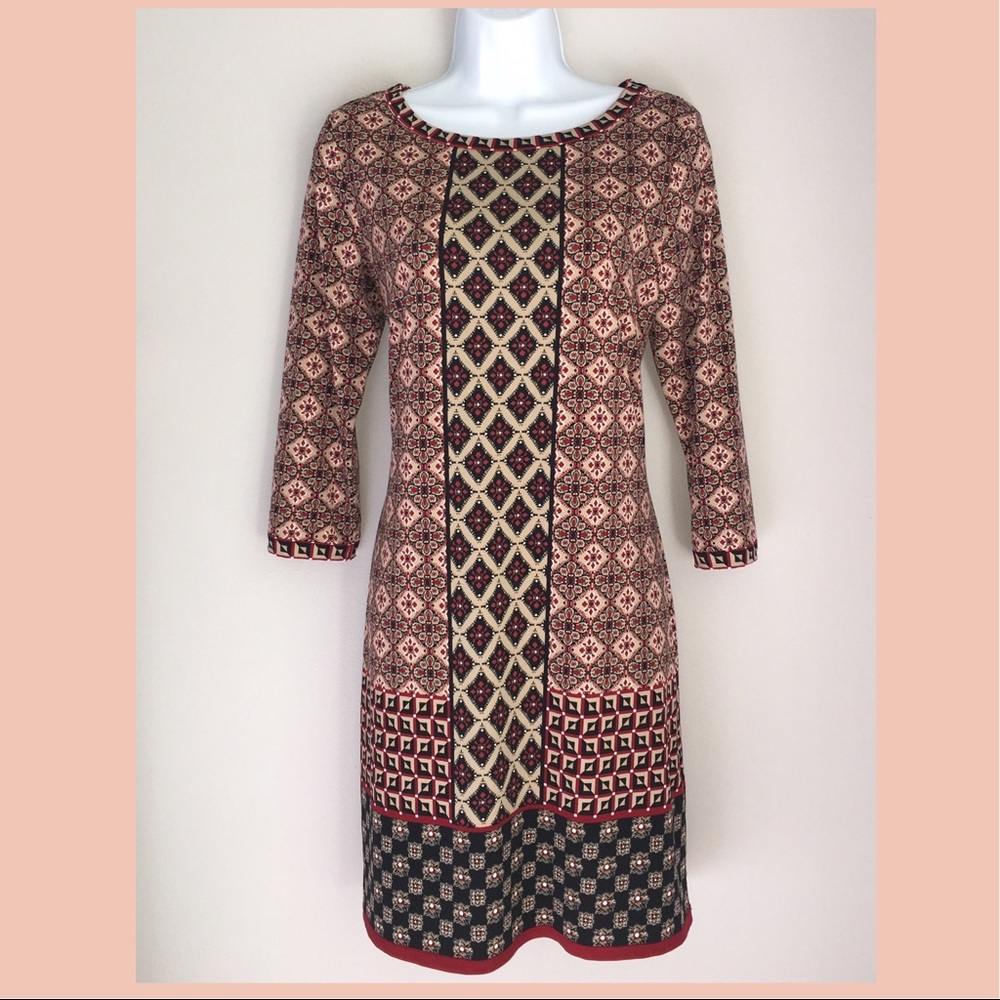 Max Studio Print Shift Dress