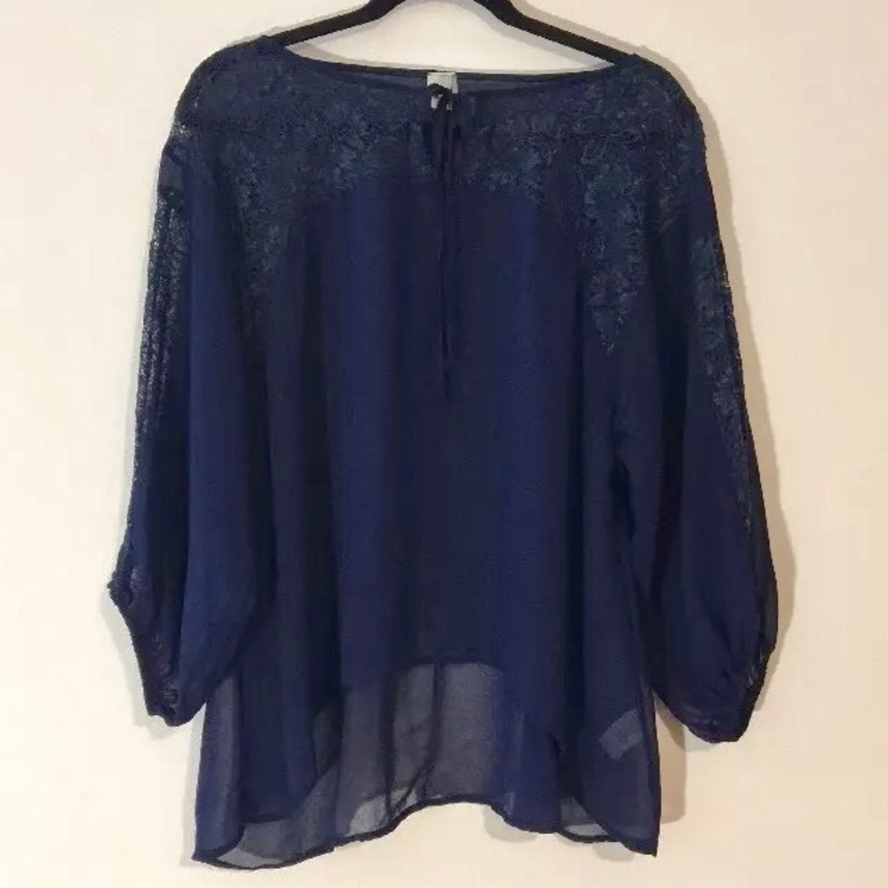 Anthropologie Paper Crane Peasant Blouse