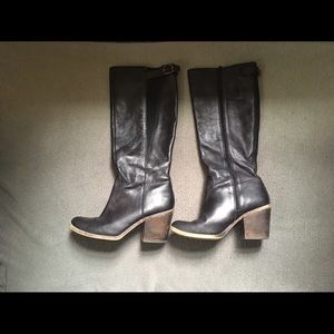 GREAT Black Leather Lucky Brand Boots!