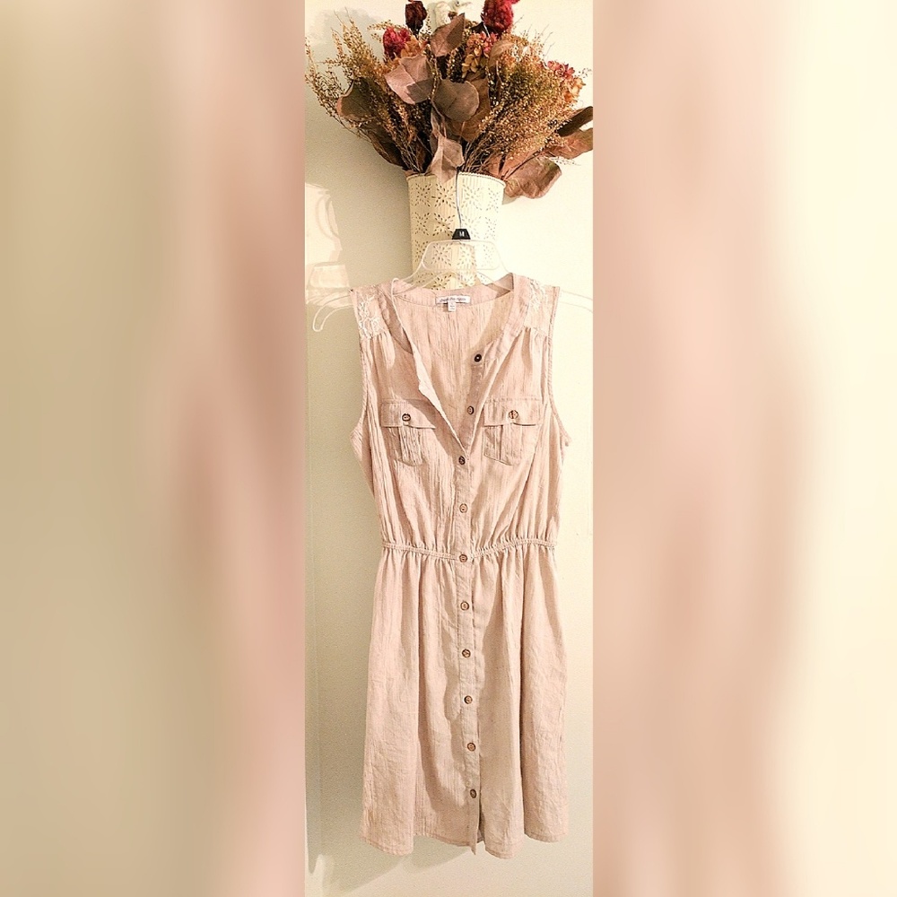 Nude dress.