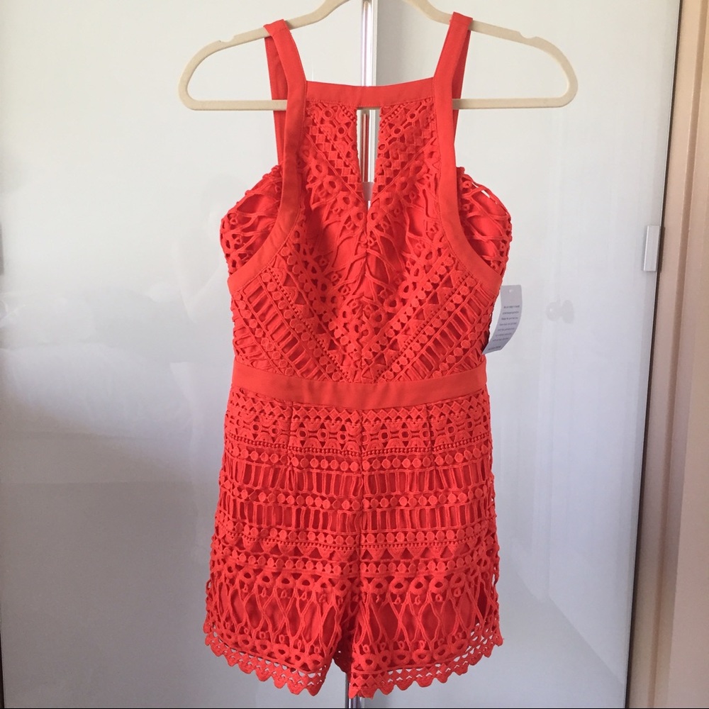 NWT Adelyn Rae Crochet Lace Romper