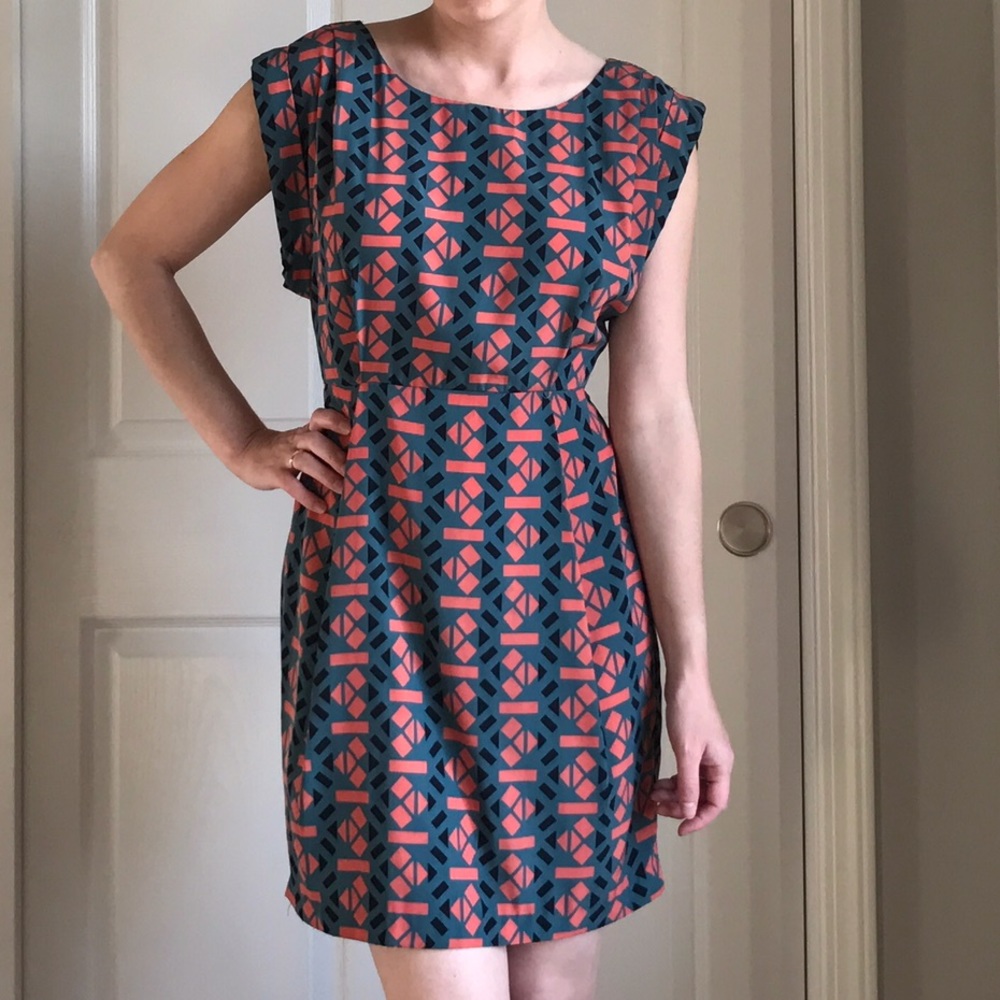Geometric Print Dress