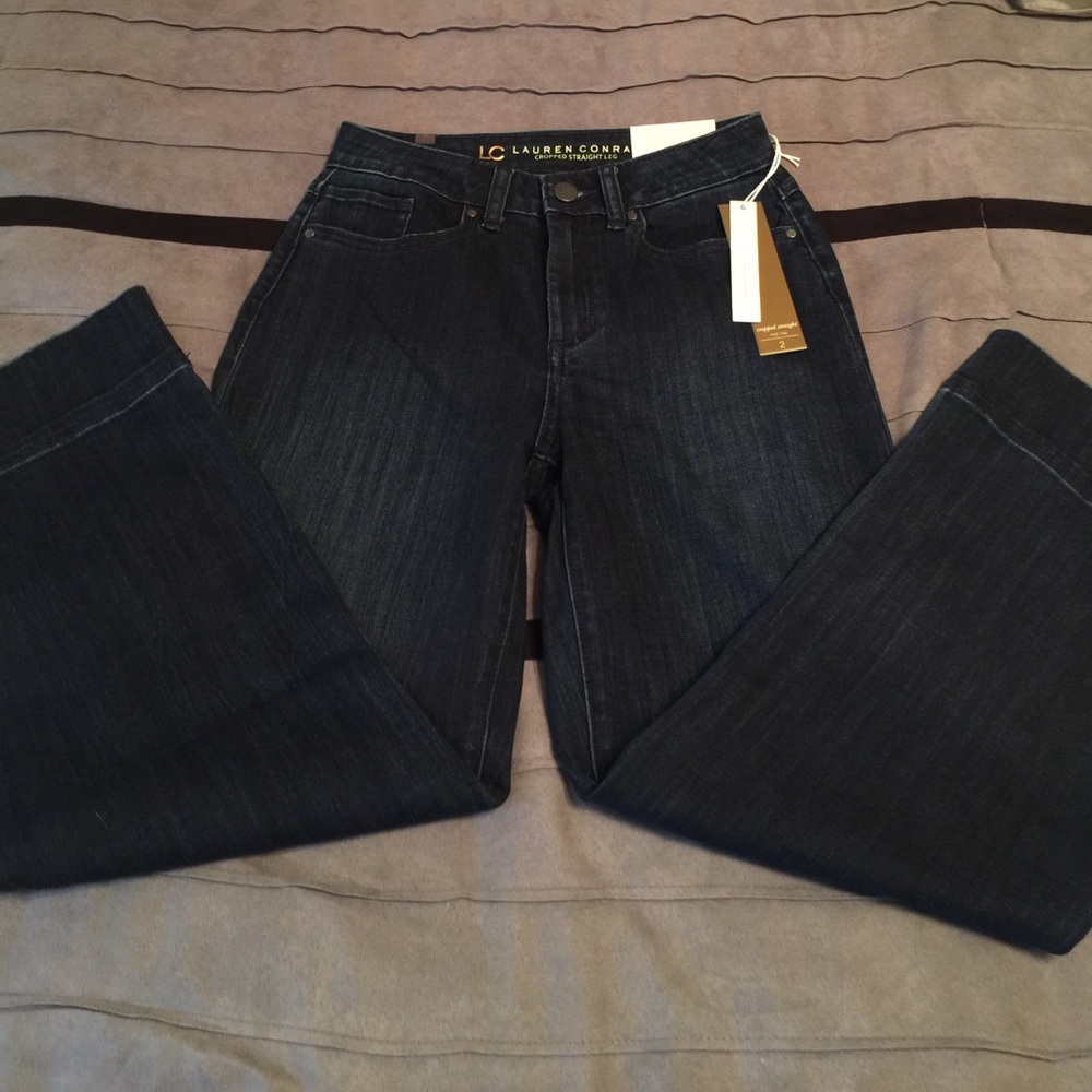 ‼️SALE‼️NEW Lauren Conrad Cropped Straight Jeans