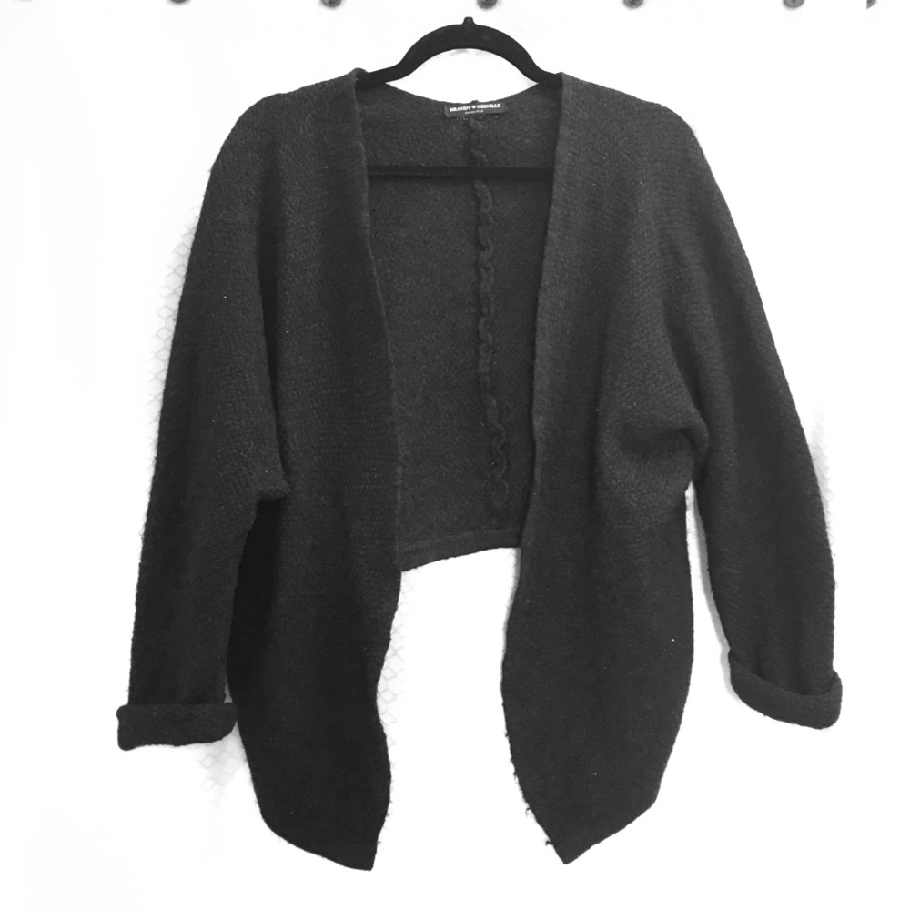 Black brandy Melville crop sweater OSFA