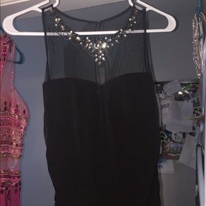 black cocktail dress