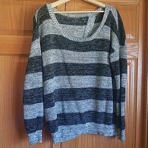 Torrid stripe open back sweater