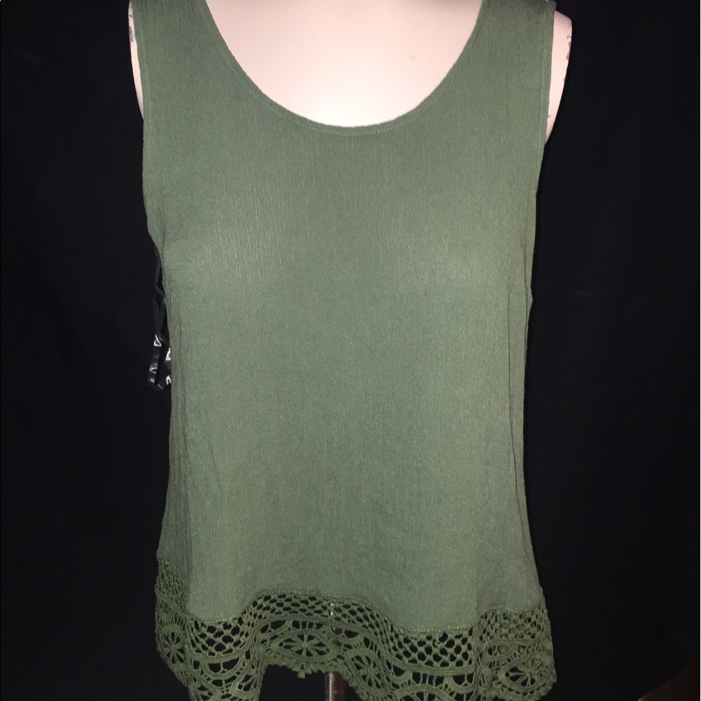 super cute tank with fringe on the bottom