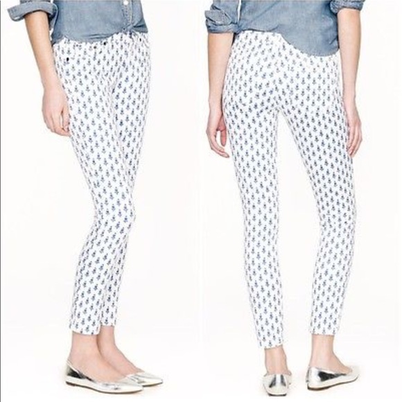 j crew white toothpick jeans