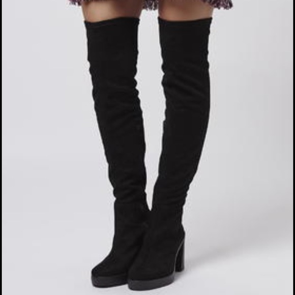 Topshop Shoes - 💕NWT Topshop Capri OTK Black Boot💕