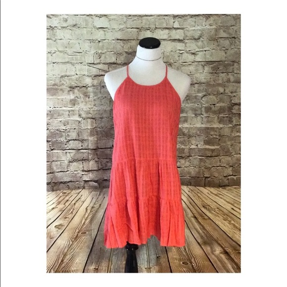 Very J Dresses & Skirts - Coral/Pink Cotton Dress/Cover Up
