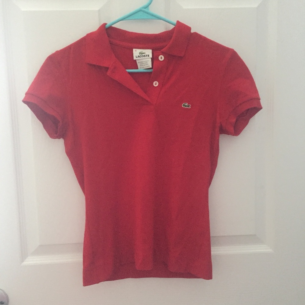Red Lacoste Polo