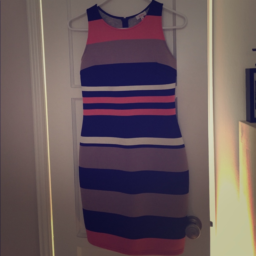 Striped bodycon dress by Pixley