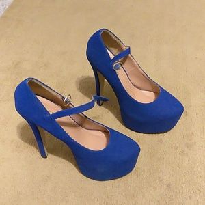 Blue heels