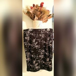 Cotton body con/pencil skirt