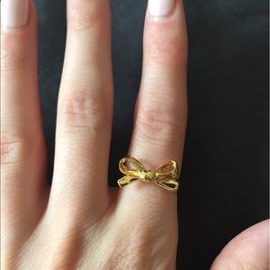 Kate Spade Gold Bow Ring (Size 6)