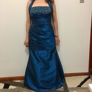 🔹Elegant Blue Dress Size 8 (Petite) 🔹