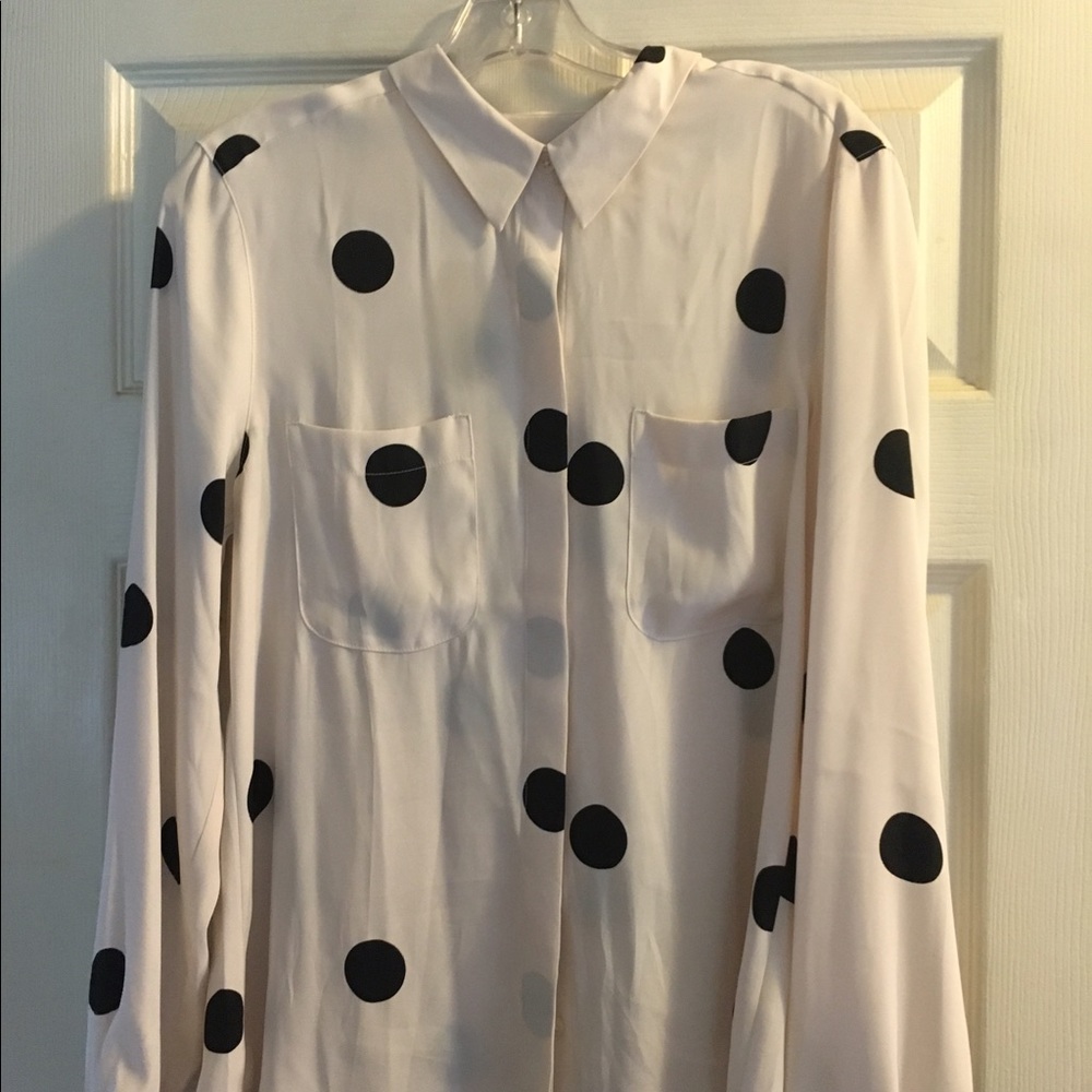 Loft long sleeve button up shirt