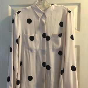 Loft long sleeve button up shirt