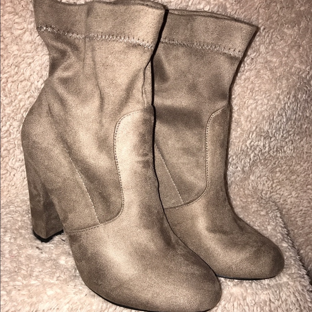 Heeled Midi Boots.