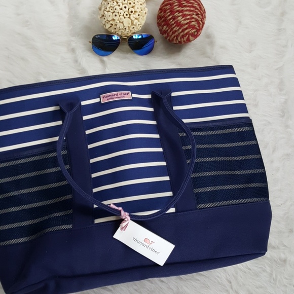 🚫SOLD🚫 VINEYARD VINES NAUTICAL STRIPE BEACH TOTE - Picture 5 of 6