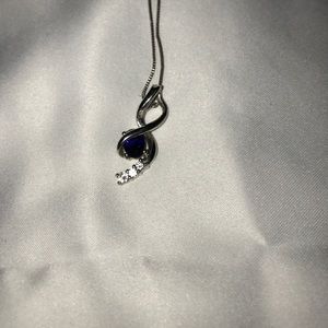Kay Jewelers Sterling Silver Sapphire necklace