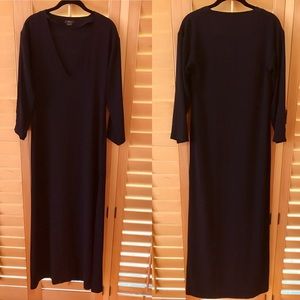 Designer V-Neck Kaftan with Slit