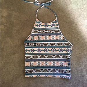 Crop top halter