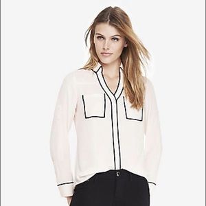 Express Piped Blush Portofino Shirt