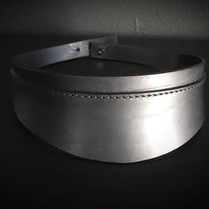 Rick Owens leather mini visor hat