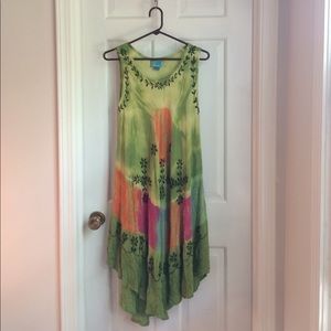 Green Cover Up Dress