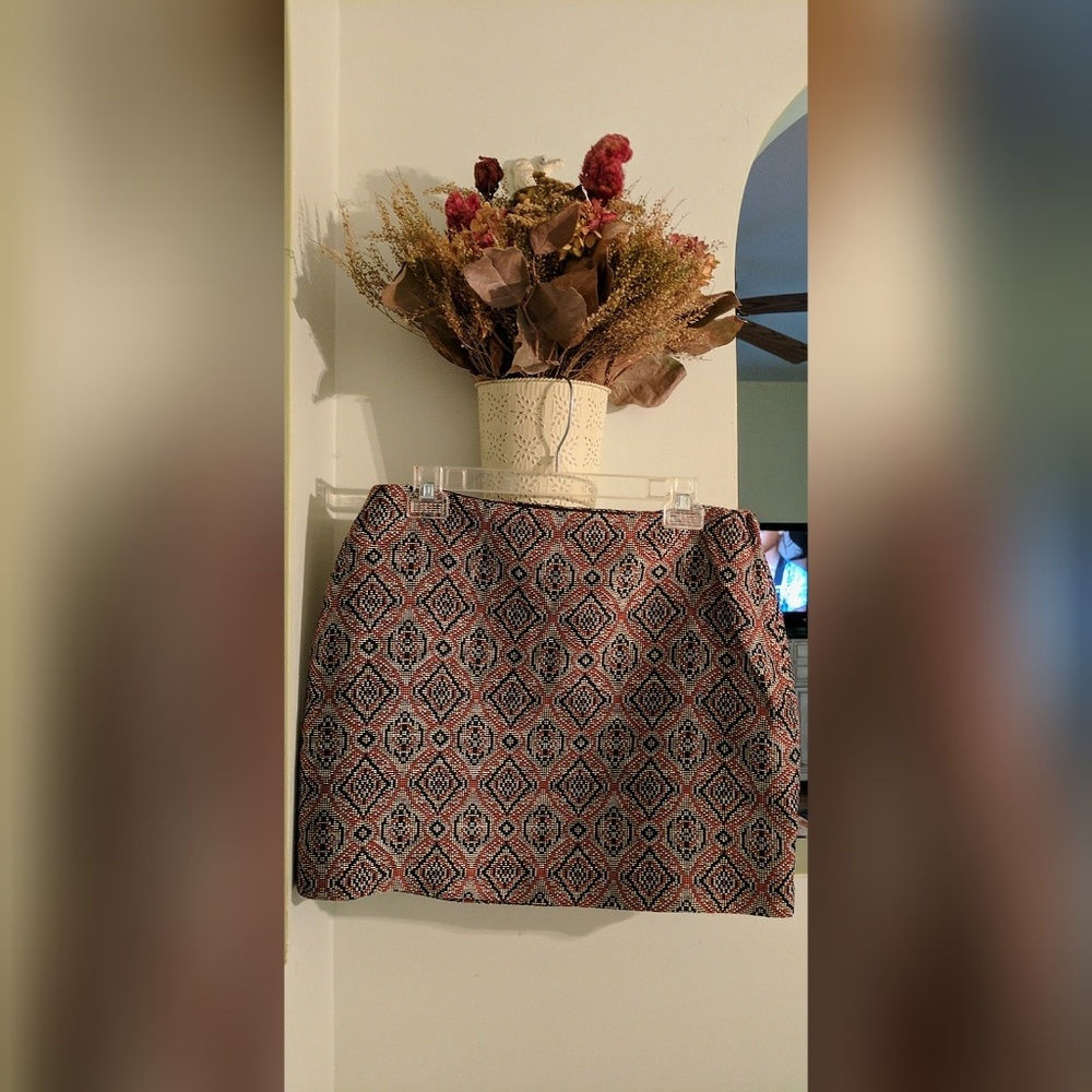 Woven Geometric H&M Mini Skirt