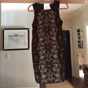 Silence + Noise dress with black  mesh panels