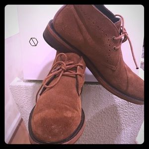 TOMMY HILFIGER Men Suede Lace Up Half Ankle Boots