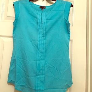 The Limited Aqua Keyhole Top