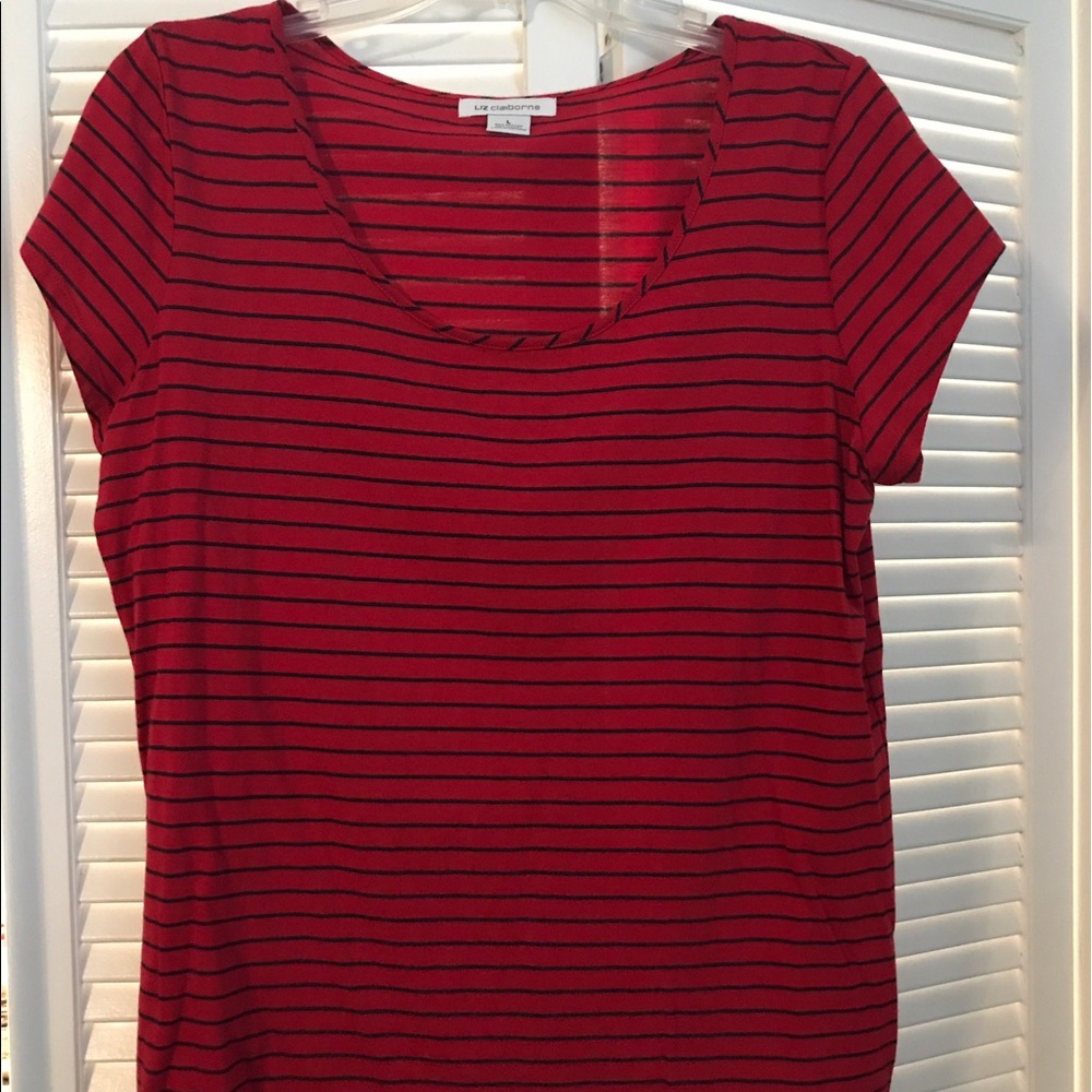 Red and Blue Liz Claiborne shirt