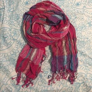 Pink and Blue Scarf