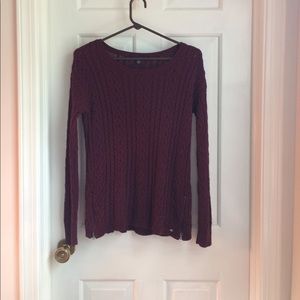 Maroon Knit Sweater